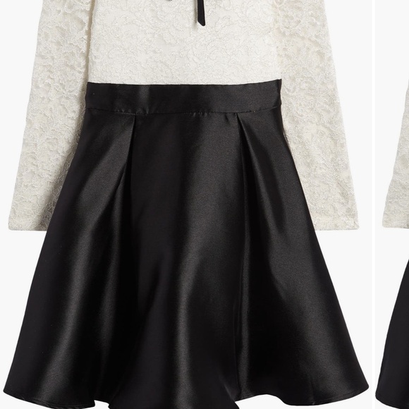 Black and Ivory bow dress